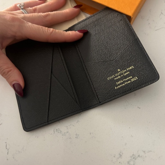 RARE Louis Vuitton Kid Super Eye Pocket Organizer Wallet LV Camo Brown - NEW Men - Picture 4 of 4